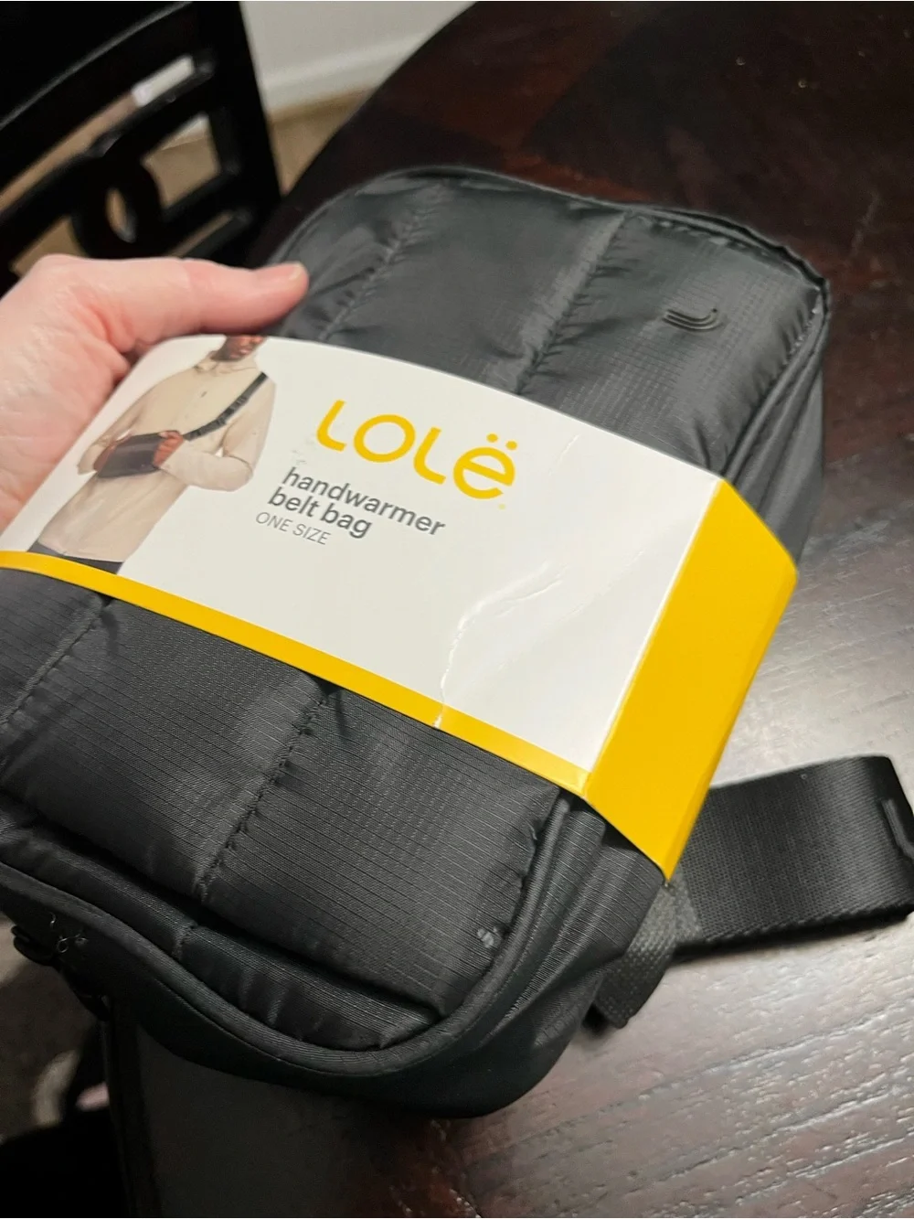 NWT Handwarmer Belt Bag in Black